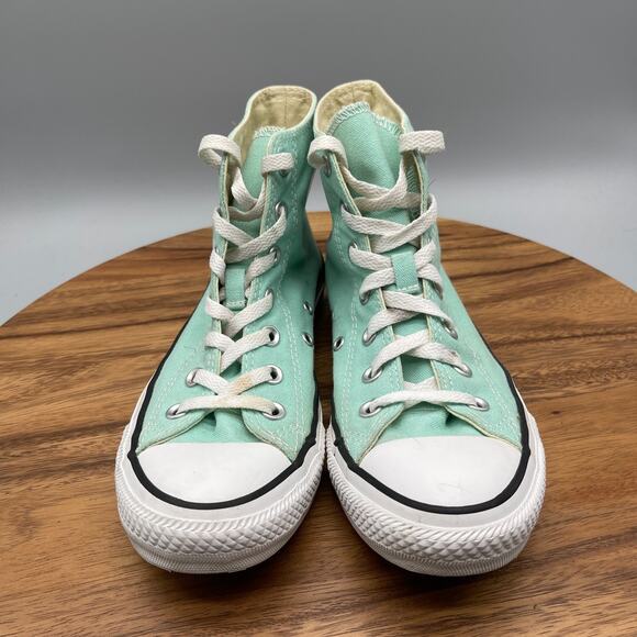 Converse Chuck Taylor All Star Shoes Womens 8 Mint Hi Top Canvus Skate Casual - Picture 2 of 8